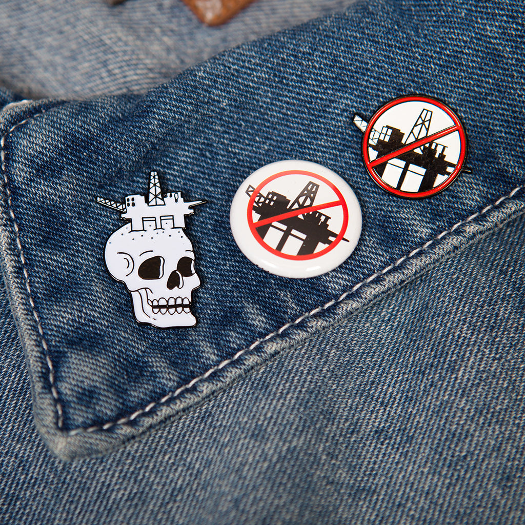 Enamel Pins, Buttons, and Stickers